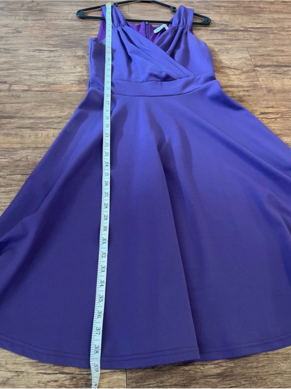 Grace Karin Purple Midi Fit-and-Flare Dress - Picture 5 of 5